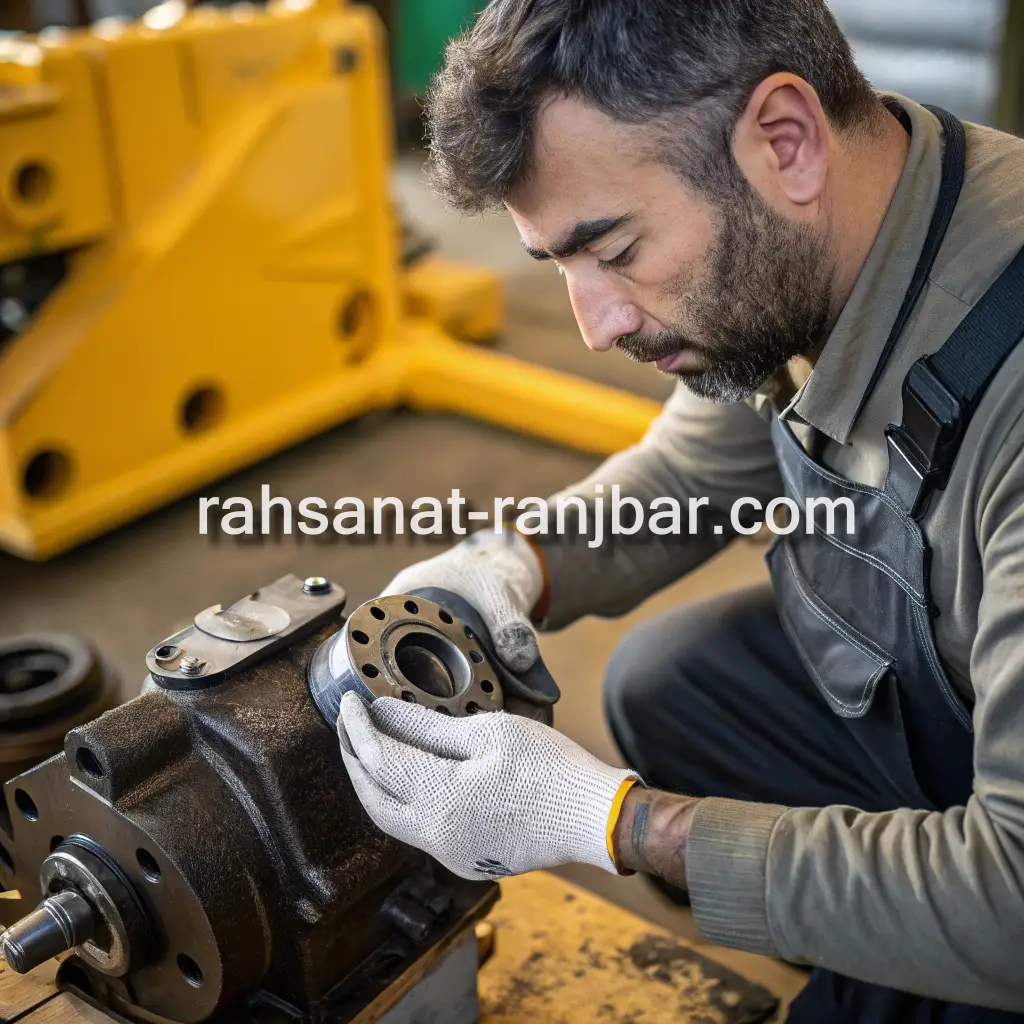 عکس خرید و فروش قطعات مکانیکی بیل کوماتسو زنجیری در تهران آذری